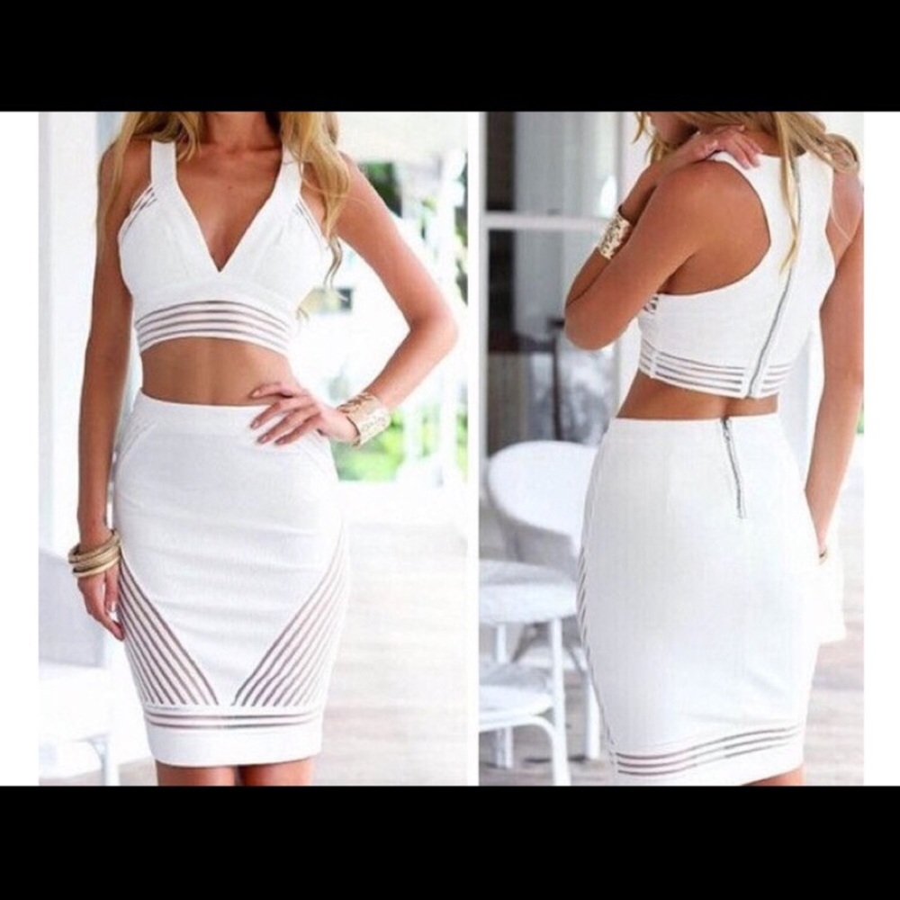 Two Piece Cropped Dress